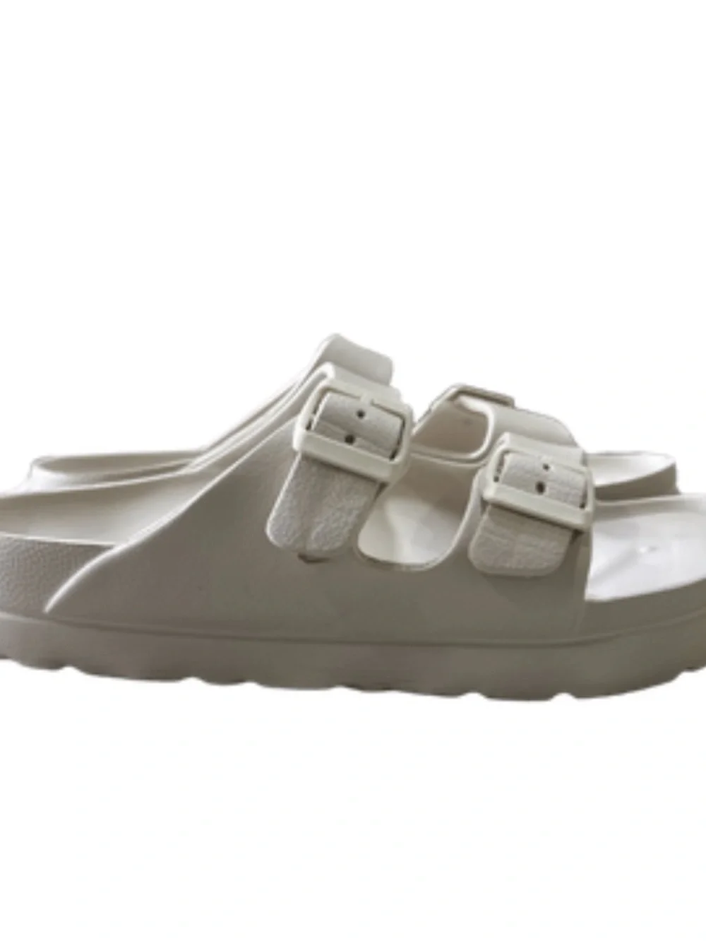 ‼️SALE‼️ MIA Double Buckle Slide Sandals, Seashell/Off-White, Size 10 - Picture 1 of 3